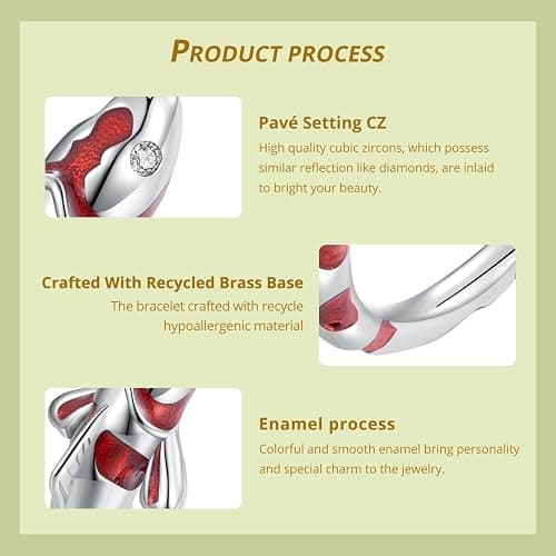 WOSTU Animal Open Adjustable Ring Playful Cat Dachshund Snake Koi Fish Hummingbird Bat Heart Feather Stacking Ring for Women, Sterling Silver Plated Pet Memorial Jewelry Gift for Cat Lovers thumbnail 6