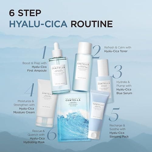 SKIN1004 Hyalu-CICA Blue Serum 3.38 fl.oz(100ml) | 5 Layer Hyaluronic Acid Cica Niacinamide | Hydrating and Refreshing Multi-Care Solutions thumbnail 7