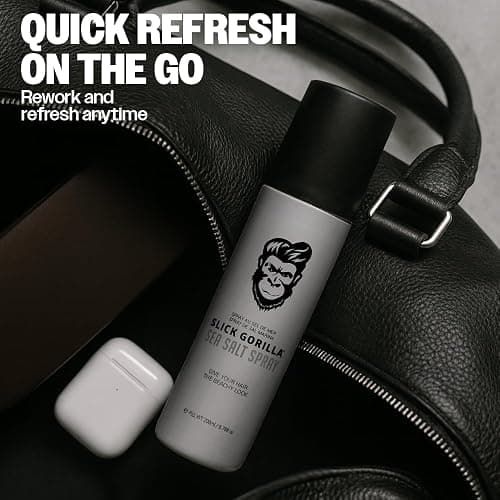 Slick Gorilla Sea Salt Spray for Men 200ml (6.76 fl oz) | Texturizing Sea Salt Hair Spray | Lightweight Volume Mist | Matte Finish | Natural Texture | Flexible Hold thumbnail 9