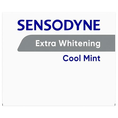 Sensodyne Extra Whitening Sensitive Teeth and Cavity Prevention Whitening Toothpaste, Amazon Exclusive, Cool Mint, 4 Ounces, 4 Count thumbnail 12