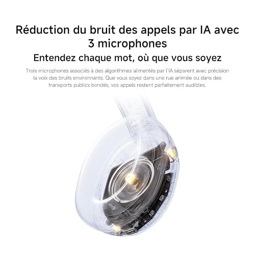 XIAOMI Redmi Headphones Neo, Casque Bluetooth sans Fil Anti-Bruit, Noir | Transducteur 40 mm, audio filaire Hi-Res, appels antibruit IA à 3 micros, Bluetooth 5.4, Fast Pair thumbnail 6