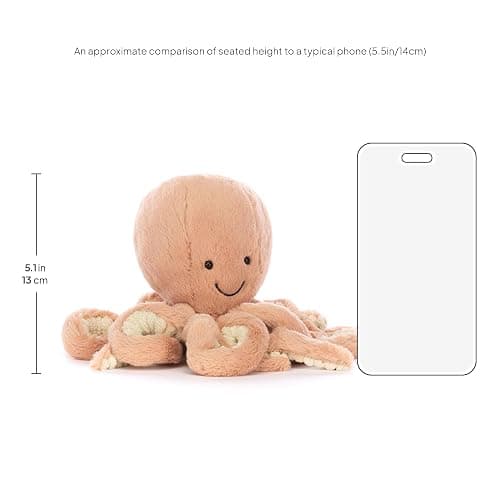 Jellycat Odell Octopus Stuffed Animal, Little 10.5 inches - Ocean and Sea Plush Toy - Classic Children's Gift thumbnail 2