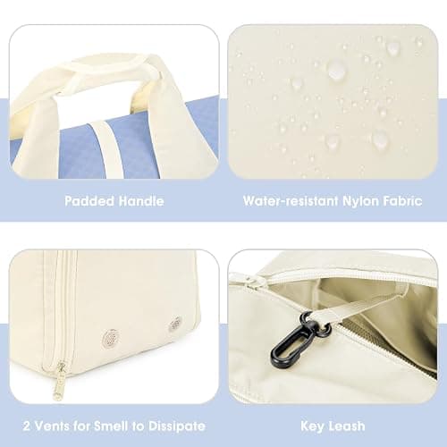 sportsnew Yoga Gym Bags for Women with Shoes Compartment & Wet Dry Storage Pockets & Adjustable Yoga Mat Holder, Patent Pending thumbnail 3