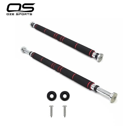 OZE SPORTS Exercise Door Gym Pull Up Chin ups bar with Padded Grip - Fitness Home Workout Training Fully Adjustable 62-100cm Heavy Dut, BLACK thumbnail 6