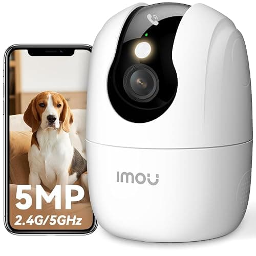 Imou 3K Telecamera WiFi Interno con One-Touch Chiamata, 5MP Videocamera Sorveglianza con Crociera Automatica, Rilevamento AI Umano/Animali, Visione Notturna a Colori, Modalità Privata, 2,4/5GHz thumbnail 2