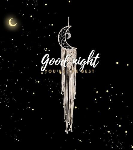 Dream Catchers, Moon Dream Catcher with Lights-Macrame Dreamcatcher Bedroom Wall Decor,Dream Catcher Girls Room Decor Teenager,Moon Gifts Dream Catchers for Boys Mom Women-Catcher Boho Wall Decor thumbnail 9