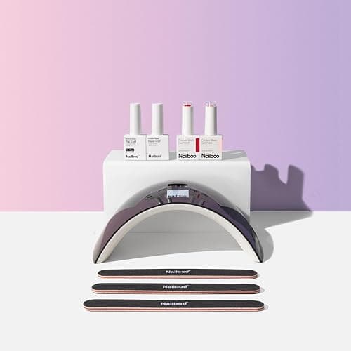 Nailboo Gel Nail Polish Kit with UV Lamp, 2 Gel Polishes | Forever Glaze Gel Polishes, Base Coat, 3 Nail Files, No Wipe Top Coat & Pro Cure LED Lamp, Long Lasting, Glossy Manicure thumbnail 7