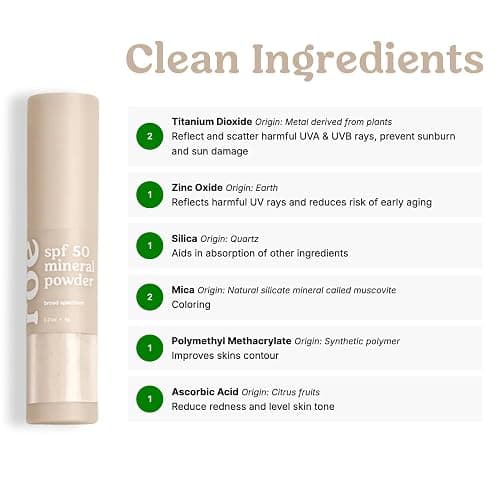 Roe Wellness- SPF 50 Powder Sunscreen Mineral-Based, Non-Toxic Brush-on For Kids, Adults & Babies | For Scalp, Face & Body (Reef Safe) thumbnail 8