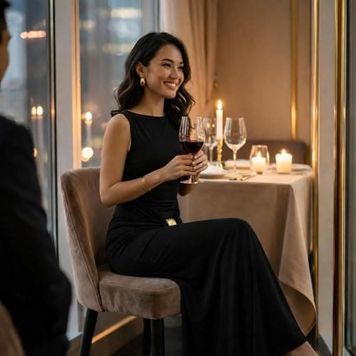 Lingt Chic Women's Grace Maxi Dress Elegant Solid Bodycon Sleeveless Ruched Waist Metal Buckle Formal Wedding Guest Gown thumbnail 4