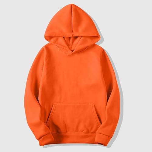 Hoodies for Men Womens Unisex Sweatshirts Hooded Pullover Casual Long Sleeve Tops Fall Outfits Fleece Regular Fit thumbnail 4