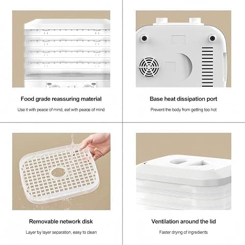 2026 NEW Food Freeze Dryer Machine for Home,Dryer Machine for Candy and Snacks,Food Dehydrator Machine with Digital Adjustable Timer and Temperature Control,for Beef Fruits Meat Vegetables (Blue) thumbnail 8