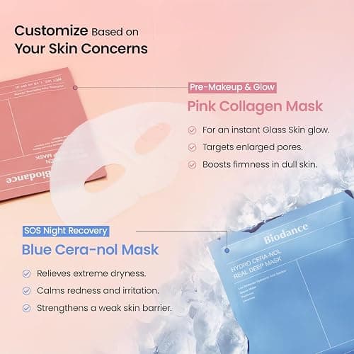 BIODANCE Best Mask Duo: Bio-Collagen & Ceramide Panthenol Real Deep Mask Set, Firming, Hydrating, Face Mask Bundle for Glass Skin, Korean Skincare Set, Korean Skin Care, Facial Mask Set thumbnail 7