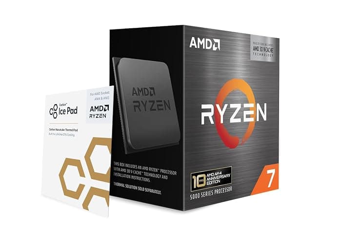 AMD Ryzen 7 5800X3D Edizione 10° Anniversario, processore desktop per socket AM4 e memoria DDR4. thumbnail 3