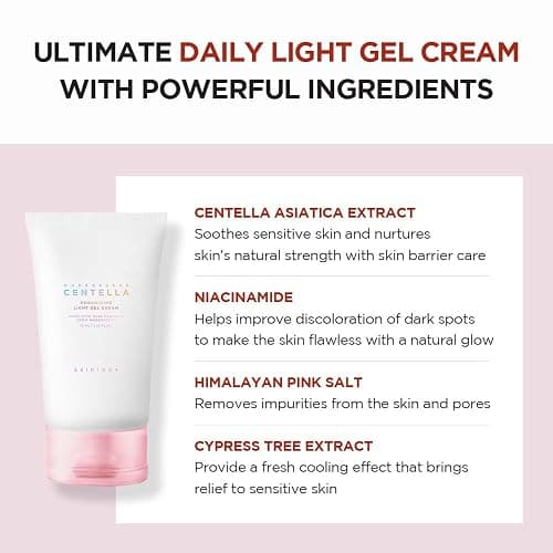 SKIN1004 Madagascar Centella Poremizing Light Gel Cream 2.53 fl.oz (75ml) | Tightens Pores | Soothes Irritated Skin thumbnail 5
