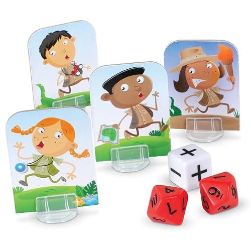 Learning Resources Math Island Addition & Subtraction Game - Math Manipulatives, Educational Board Toys, Classroom Flash Cards , Volcano Toy, STEM Kids, Gifts for Boys And Girls , Montessori - Toys thumbnail 3