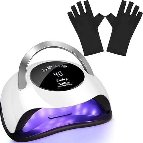 Easkep 120W UV Light for Nails - UV Nail Lamp Nail Dryer UV Lamp for Gel Nails UV LED Nail Lamp Curing Lamp Faster Professional for Home and Salon - Image 1