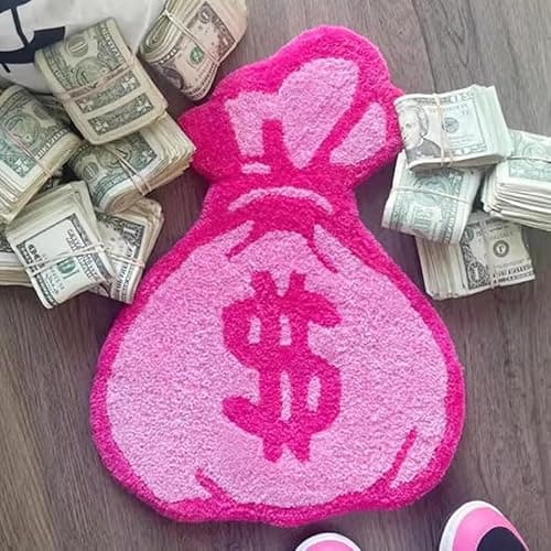 LAKEA Purse Rugs Tufted Material Cartoon Carpet Anime Home Soft Fur Rugs Bedroom Living Room Doormat Decor Floor Mat (31.5X23.6inch) (Rounded, 31.5X23.6 inch) thumbnail 2