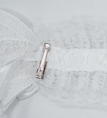 Nite closet Lolita Headband Cross White Bow for Women Wing Hair Accessory Gothic Headpieces (White) thumbnail 5