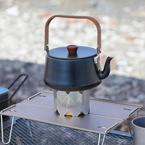 camp stove windscreen 2 Piece camp stove Ultralight Folding Stainless Steel windscreen alcohol stove stand alcohol camping stove Suitable for Outdoor Camping Hiking Backpacking thumbnail 6