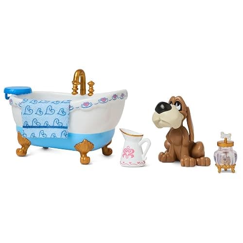 Disney Store Official Disney's Once Upon a Story Cinderella Mini Doll Playset, 10 Pc., Toy Figure Set with Accessories, Including Dog Bruno and Bathtub - Suitable for Ages 3+ thumbnail 4