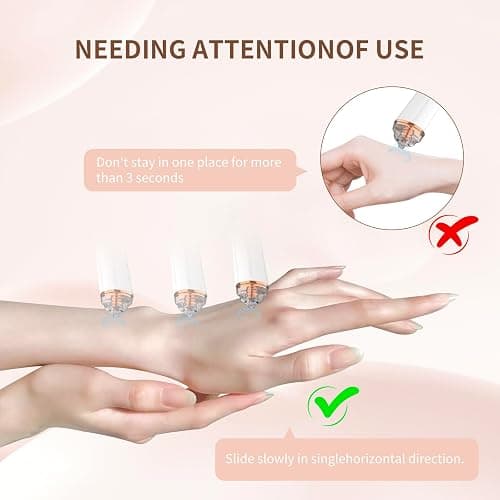 Blackhead Remover Pore Vacuum,Facial Pore Cleaner-6 Suction Power,3 Adjustable Suction Levels,USB Rechargeable Blackhead Vacuum Kit Electric Acne Extractor Tool for Women & Men (White) thumbnail 6