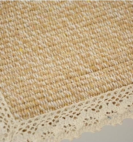 YUZHANGHE Tablecloth Nightstand End Tabletop Dust Cover 15.7x17.7 Night Stand Table Linen - Khaki thumbnail 5