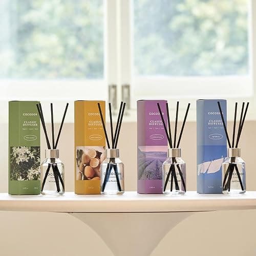 COCODOR Classic Reed Diffuser/Cashmere Vanilla/3.4oz(100ml)/1 Pack/Home Fragrance Scent Essential Oil Stick Diffuser for Bedroom Bathroom Home Décor thumbnail 2