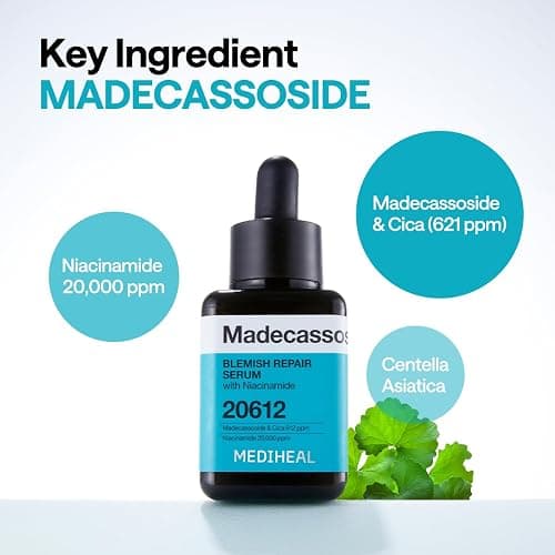 Mediheal Madecassoside Repair Serum 1.35 fl.oz - Blemish Care, Fades Pigmentation and Freckles & Skin Soothing & Hydration - with Centella Asiatica, Niacinamide thumbnail 6