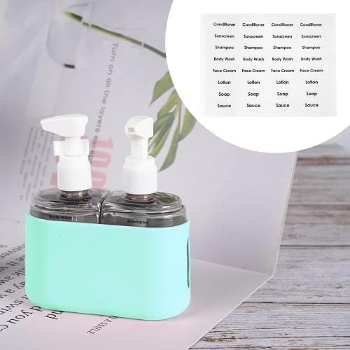 Yamadura Travel Bottles for Toiletries, TSA Approved, 2 Pack Refillable Pump Bottles, Green thumbnail 6