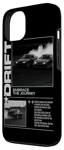 Vintage Japanese JDM Tokyo Japan Drift Race Car Graphic Case for iPhone 13 thumbnail 2