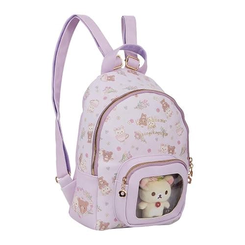 San-X Original Rilakkuma Floral Tea Time Backpack with Korilakkuma Plush thumbnail 4
