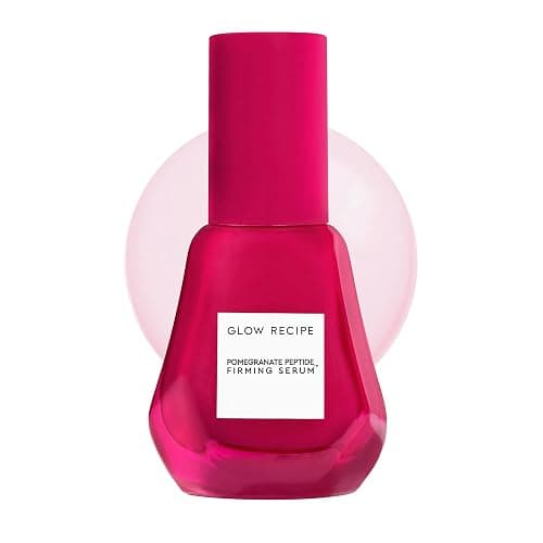 Glow Recipe Pomegranate Copper Peptides Face Serum - Plumping, Firming Multi Peptide Anti Aging Serum for Women & Men + Hydrating Hyaluronic Acid to Smooth Lines, Support Collagen & Skin Elastin, 30ml - Image 1