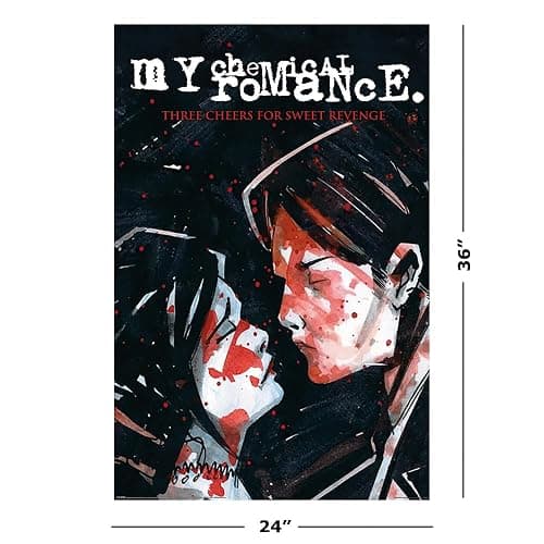 My Chemical Romance - Music Poster (Three Cheers For Sweet Revenge - Album Cover) (Size: 24" x 36") thumbnail 2