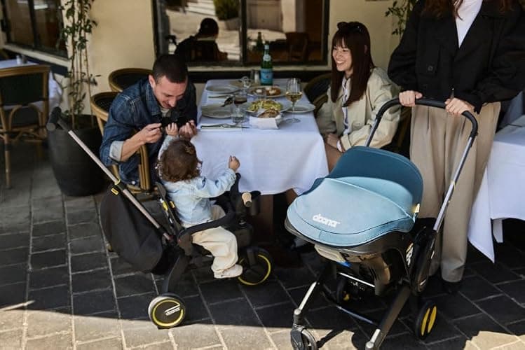 Doona+ Baby Car Seat & Travel Stroller Nitro Black - Convertible 0+ Car Seat and Pram with 5 Point Safety Harness - Ergonomic Pushchair and Travel System - ISOFIX Base Sold Separately thumbnail 5