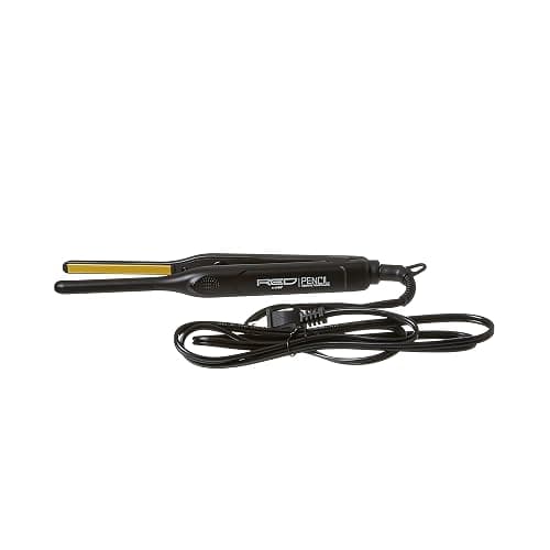 Kiss Red by Pencil Flat Iron Hair Straightener, 0.3 Inch, Ceramic thumbnail 9