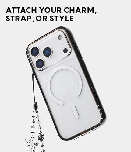 CASETiFY for iPhone 17 Case - Compact Compatible with MagSafe | Slim and Sleek | 4ft. 2x Military Grade Drop Protection | Eleanor by Ivory Paper Co | Black thumbnail 8