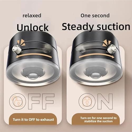 Oudvaker Foldable Magnetic Vacuum Phone Holder, 360° Electric Suction Car Mount, Double-Sided Swivel Stand for Car, Mirror, Gym, Kitchen, Hands-Free Portable Phone Holder (Pink) thumbnail 3