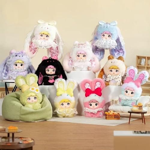 Shopular Nommi Sweetheart Bunny Series Blind Box 2ndgen Mibao Kawaii Action Figure Mystery Plush Doll Bag Keychain Pendant thumbnail 2