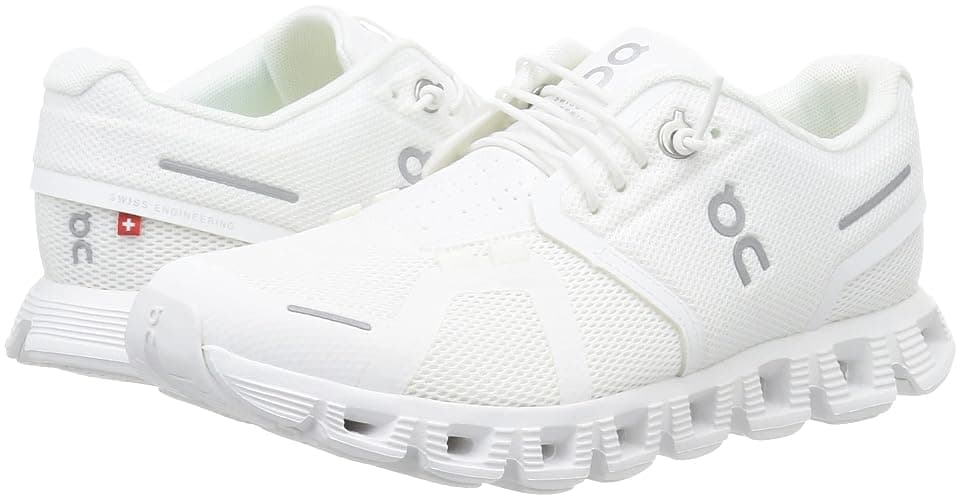 On Women's Cloud 5 Sneakers - 7 - All White thumbnail 8
