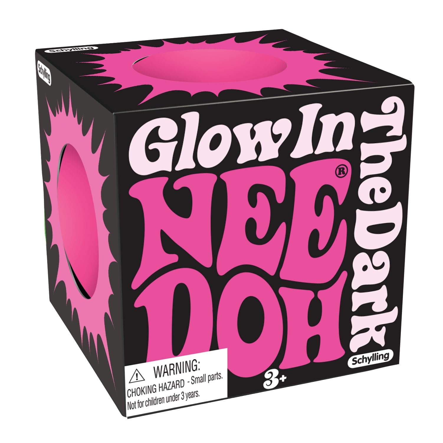 NEEDOH Glow in the Dark, Dazzling Stress Toy, Neon Colours, Kids Fidget Toy, Anxiety Control, Squishy Toy, Stress Relief, Age 3+ Years, 1 Colour Randomly Selected - Image 1