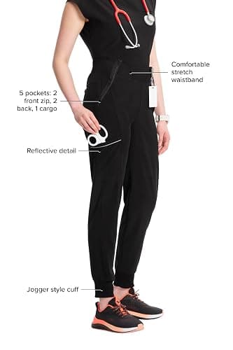 Cherokee Infinity Womens Scrub Jogger Pants with 5 Pockets, Moisture Wicking & 360° Stretch Fabric - CK110A thumbnail 5