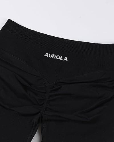 AUROLA Influence Workout Shorts for Women,2.5 3.5 4.5 5.5 6.5 No Roll Up Squat Proof Scrunch Seamless Compression Gym Short thumbnail 2