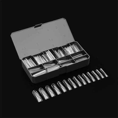 Apres Gel-X® Square Box of Nail Tips | 280 Gel-X Tips, Soft Gel Tips, 14 Sizes 00-9 | Half-sizes Included (Sculpted Square Extra Long, 280 Count) thumbnail 5