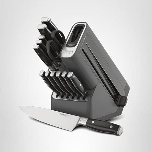 Ninja Knife Set, Knife Sharpener, Knife Block Set, Stainless Steel Knives, 14 Piece Set, Steak Knives, Chef Knives and More, Foodi NeverDull, Black, K32014​ thumbnail 11