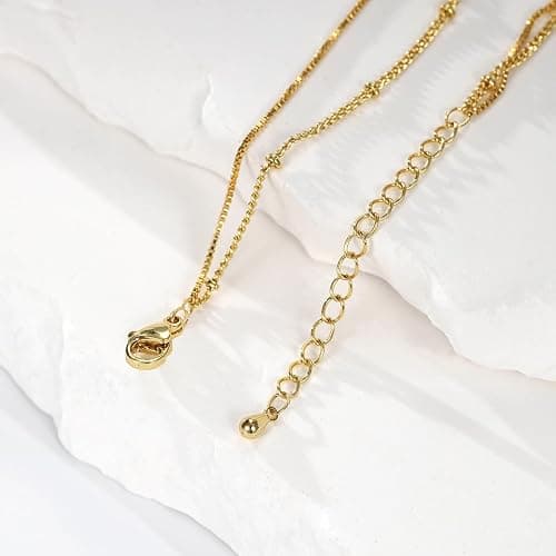 Cross Bracelet for Women，Dainty 14k Gold Plated Pearl Bridesmaid Bracelets for Women Small Wrist, Trendy Stack Thin Chain Sunflower Bracelet Gold Jewelry for Womens Baptism Gift thumbnail 6