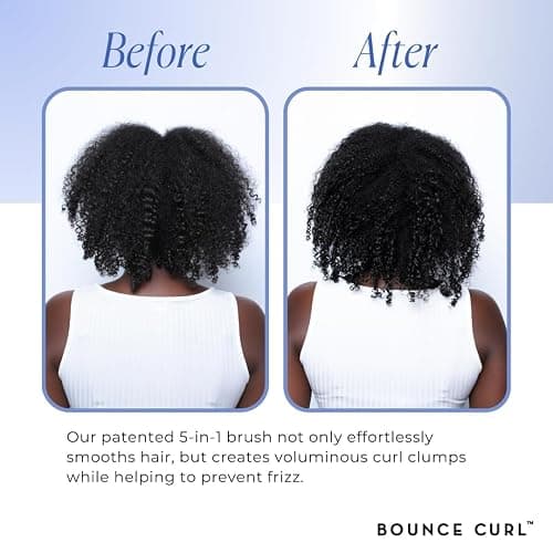 Bounce Curl Volume EdgeLift Brush, 5-in-1 Tool for Volumized, Defined Curls, Waves & Coils - Blue thumbnail 4