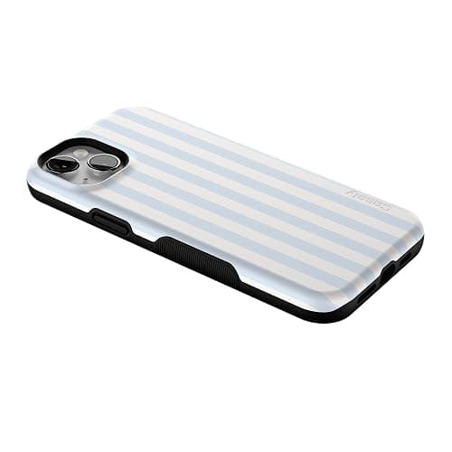 Casely iPhone 14 Plus Case | Blue Stripes | Sunday Best | Compatible with MagSafe | Bold Protective Design thumbnail 7
