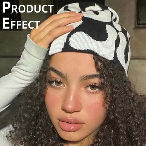 GFLPO MEA Culpa Beanie Y2k Beanie Women Beanies Y2k Hat Graphic Beanies Winter Hat Knit Skull Cap Knitted Cap Y2k Accessories thumbnail 5