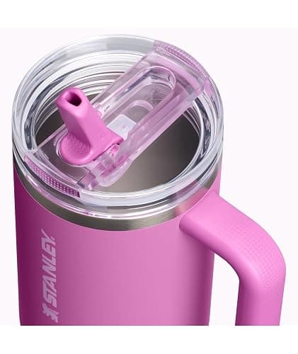 STANLEY Quencher ProTour Flip Straw Tumbler with Leakproof Lid 40 oz | Built-In Straw & Handle | Cupholder Compatible for Travel | Insulated Stainless Steel Cup | BPA-Free | Dark Blossom thumbnail 3