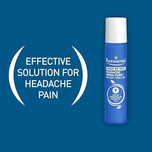 Puressentiel Headache Relief Roll-On – 9 Essential Oils with Peppermint & Eucalyptus – Fast, Natural Relief – 5 ml thumbnail 3